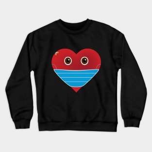 Masked Heart - Original Crewneck Sweatshirt